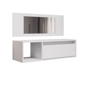 Penteadeira Camarin 1 Prateleira Com Gaveta Eva - Ssx Multicoisas Branco