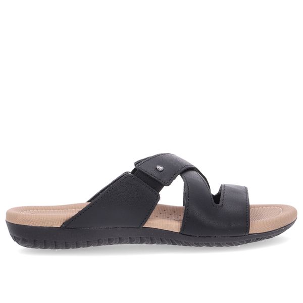 Tamanco Slide Couro Preto 39