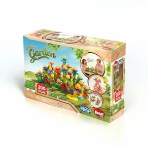 Brinquedo para Montar Blocolandia Click Garden XK124 com 200 Peças de Encaixe Fácil Dismat Brinquedo para Montar Click Garden XK124 200 Peças Encaixe Fácil Dismat