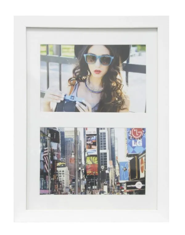 Painel Multifoto Insta Kapos 67665 Para 2 Fotos 10X15 18X28 Branco