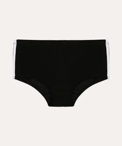 sunga boxer com listra proteção uv preta M