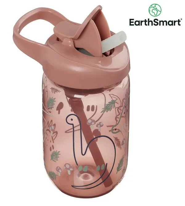 Copo Hydrate Straw Canudo Silicone Berry 350ml - Vital Baby Rose