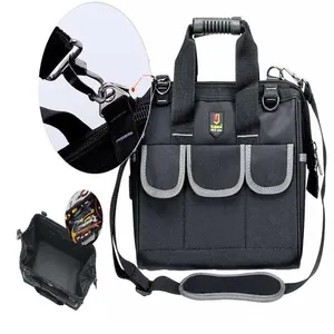 Mochila De Ferramentas Eletricista Reforçada Com 13 Bolsos Multiuso