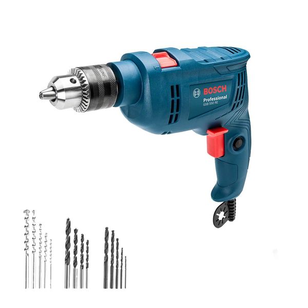Furadeira De Impacto 550W 220V Com 14 Acessórios Bosch
