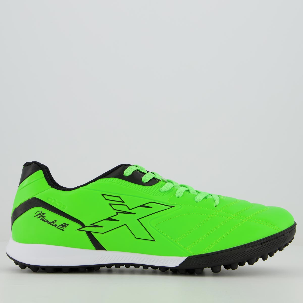 Chuteira Oxn Mundialli 3 Society Verde