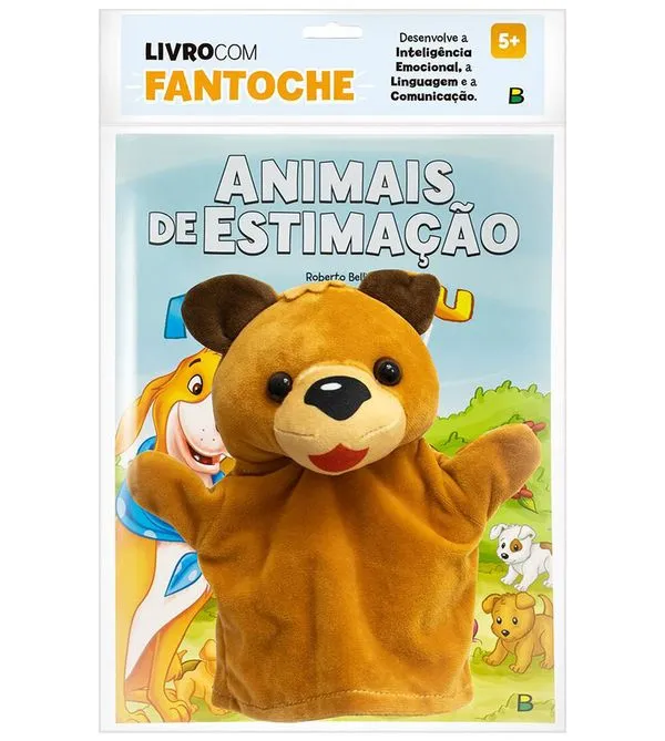 Livro Com Fantoche Animais de Estimação Animais de Estimação