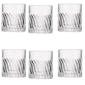 Conjunto de 6 copos para drinks whisky 220 ml ondas do mar