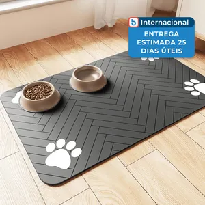 Tapete DK177 Pet 40,6cm Cinza Listrado Escuro A-MBI