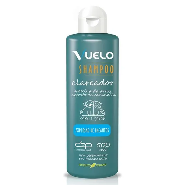 Shampoo Clareador Para Cães E Gatos Vuelo Explosão De Encantos 500ml (MP)