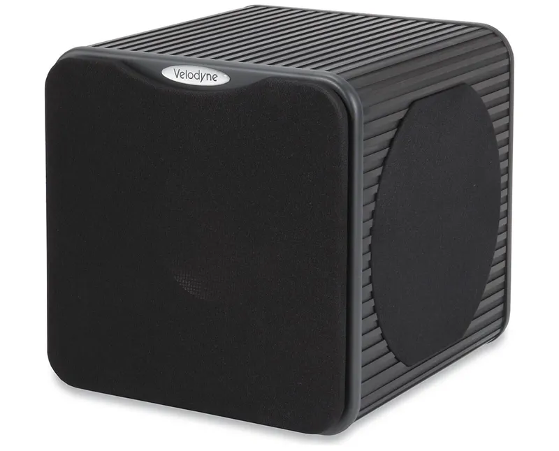 Velodyne MicroVee X 6,5 Preto Gloss Subwoofer Ativo Ultra Compacto com 1000W RMS