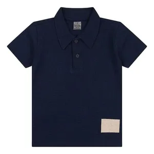 Camiseta Gola Polo Tigor T Tigre Botão Etiqueta Azul Marinho 3