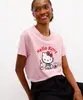 camiseta feminina de pijama avulsa hello kitty rosa M