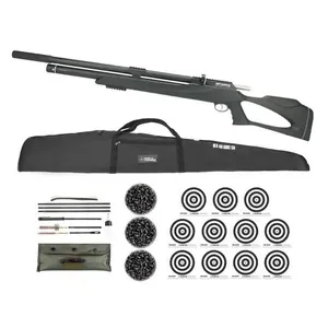 Carabina Pressão Pcp M25 Black 5.5 Kit Limpeza Itens