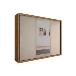 Guarda Roupa Casal 3 Portas Correr c/Espelho Paradizzo/Palazzo CumaruFendi 25 N. Horizonte