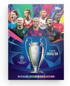 UEFA CHAMPIONS LEAGUE 2026 ALBUM CAPA DURA BLUE - TOPPS