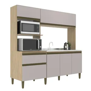 Cozinha Compacta Vitoria New Dourado Fume J Carvalho
