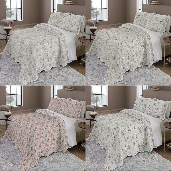 Kit Colcha Solteiro Evolution Estampa Floral Poliéster Sortida 2 Peças 160x240cm 118046021000 - Camesa