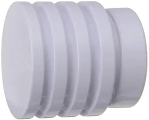 Ponteira Para Varão de Cortina Couselo Glacial 28mm Branco