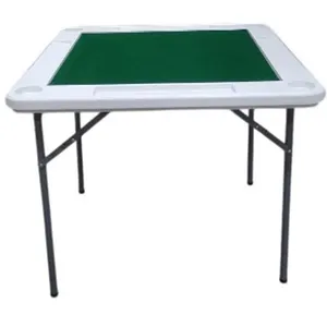 Mesa Para Dominó Metal/PVC Branco AHBMJ92
