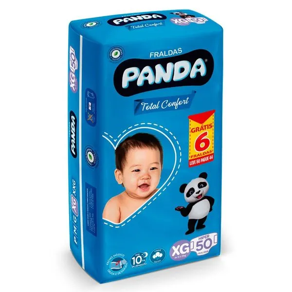 Fralda Infantil Panda Hiper XG Leve 50 Pague 44