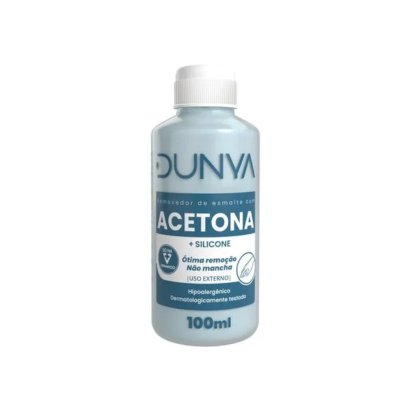 Removedor de Esmalte Dunya com Acetona 100ml