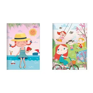Caderno Brochura Capa Dura 1/4 Sapeca Feminina 96 Folhas Sortido 792063 - Tilibra