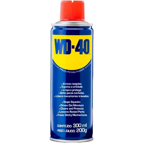 Lubrificante Multiuso Spray 300ml Modelo Multiuso Wd-40 para Motores Eletrodomésticos Motocicletas Bicicletas WD40 Lubrificante Multiuso Spray 300ml Modelo Multiuso Wd-40 para Motores Eletrodomésticos WD40