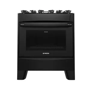 Fogão 5 Bocas A Gás/elétrico Com Airfryer Alpro 450 Realce CR234 Preto 220V