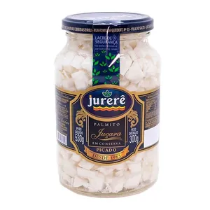 Palmito Jurere Jussara Picado Vidro 300g PALMITO JURERE JUSSARA PICADO VD 300G