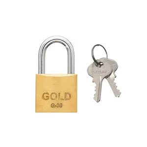 Cadeado 30mm Latão Gold Gcc200003