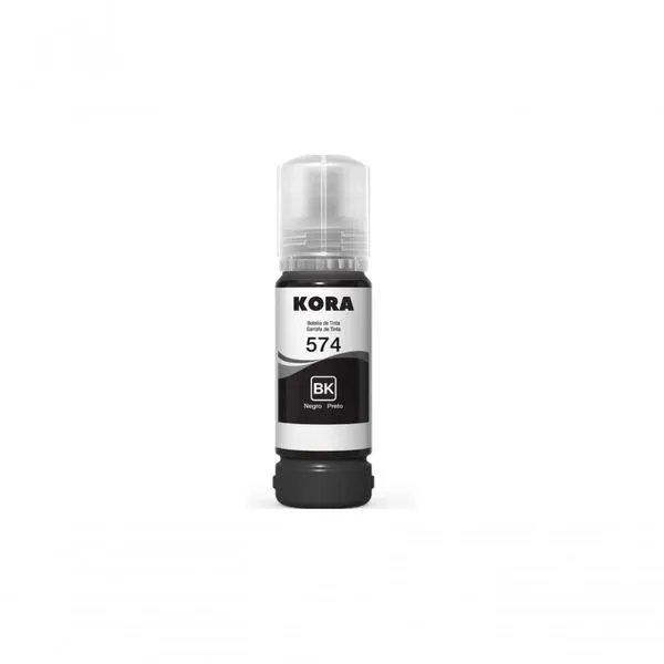 Refil de Tinta para Impressora Epson T574 Preta Fotográfica Corante 70ML Kora Refil de Tinta Epson T574 Preta Fotográfica Corante 70ML para Impressora Kora