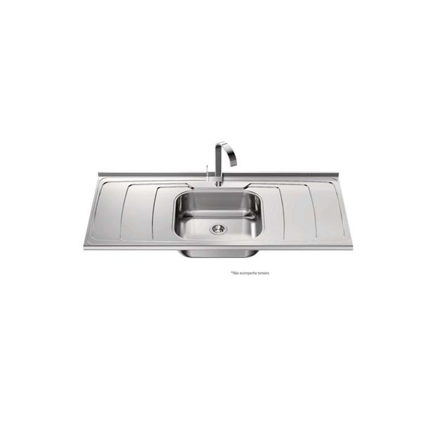 Pia de inox Dubai 150x54,5cm com cuba GhelPlus