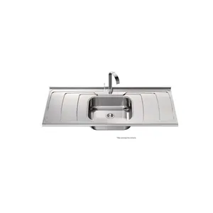 Pia de inox Dubai 150x54,5cm com cuba GhelPlus