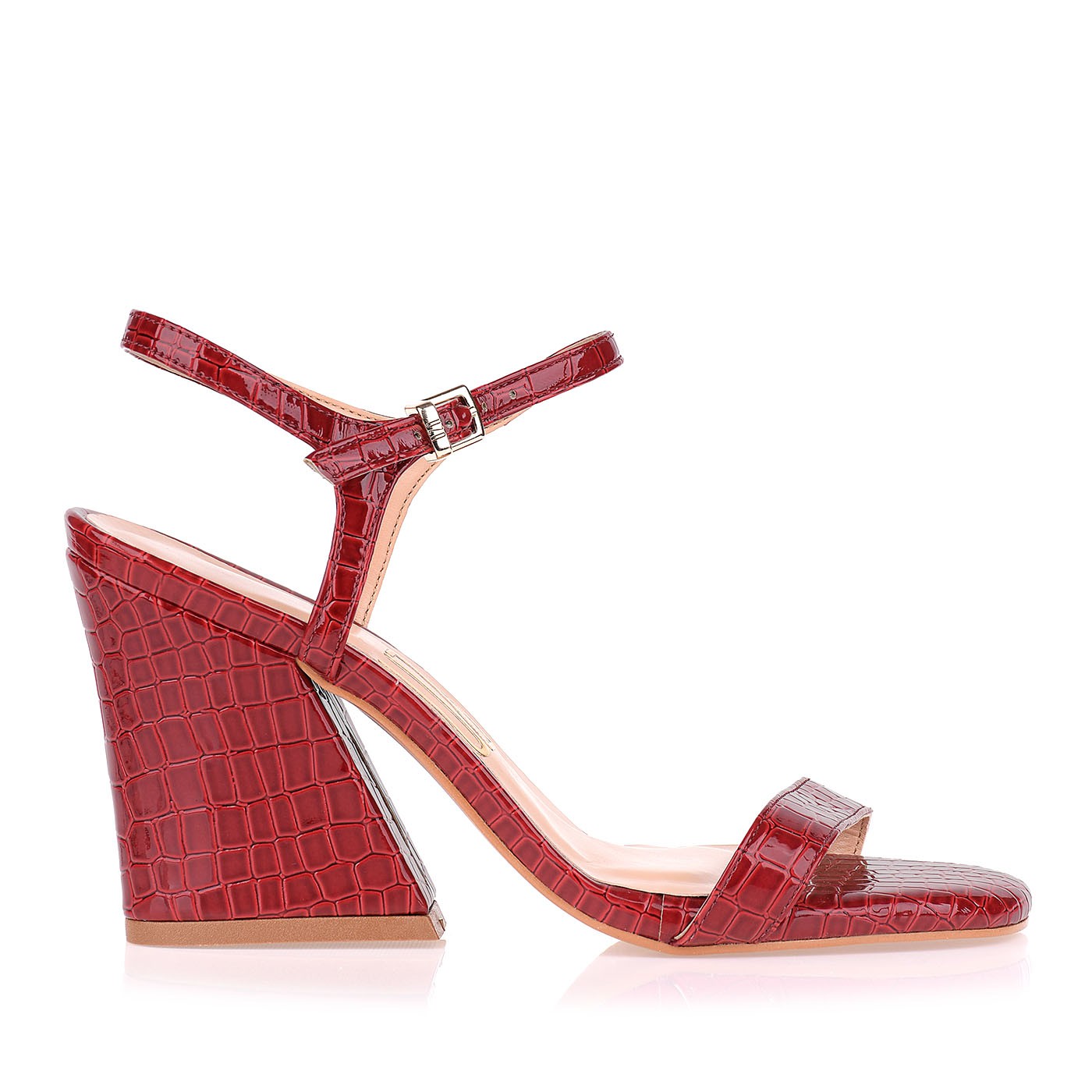 Sandália Salto Alto Albany Vermelho