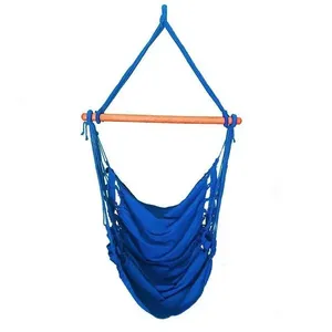 Cadeira Rede Balanço De Teto Suspensa Várias Cores Cor:Azul Royal