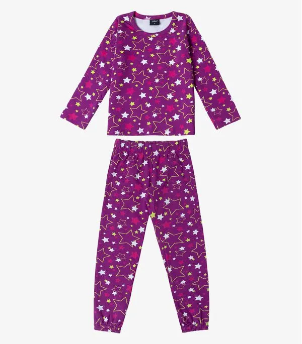 Pijama Infantil Menina Estapado Select Roxo 4