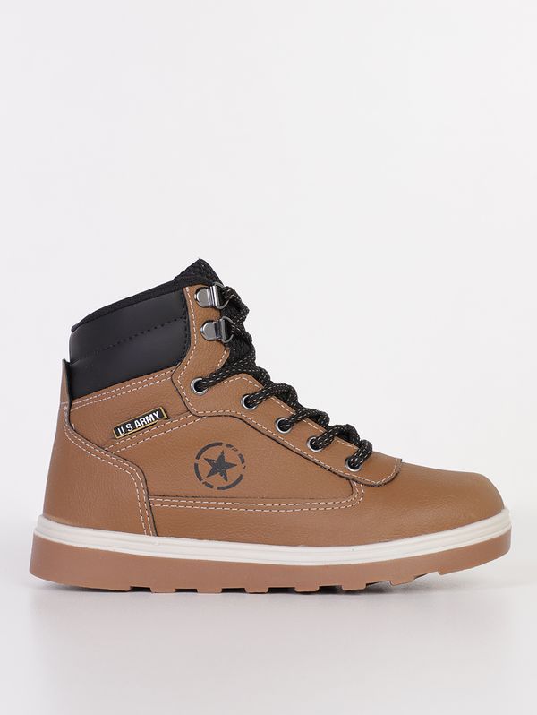 Bota Coturno Juvenil Para Menino - Caramelo 29