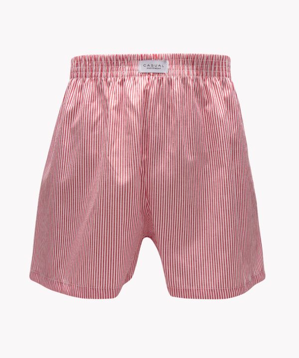 cueca samba canção de algodão listrada vermelha G