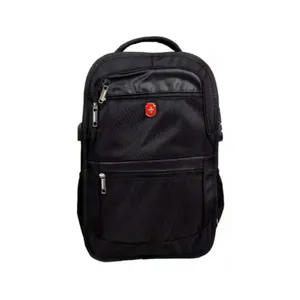 Mochila Executiva Swissland Cabo De Aço Com Cadeado 18" 46cm Preto (MP)