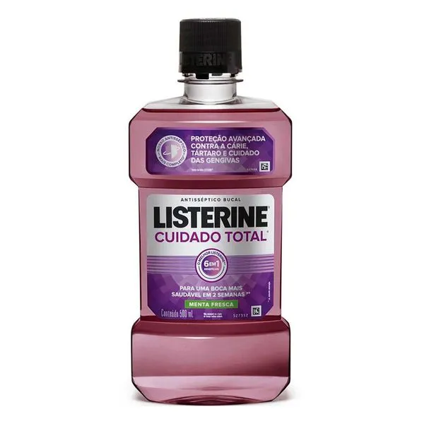 Antisséptico Bucal Listerine Cuidado Total 500ml