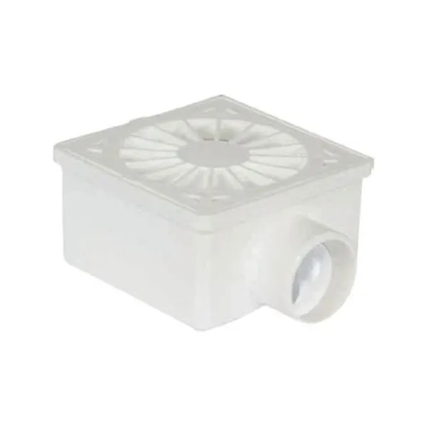 Ralo Sifonado Quadrado 100X100X40 com Sifão Integrado em PVC e PP Socel Ralo Sifonado Quadrado 100X100X40 PVC e PP Socel