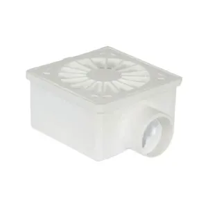 Ralo Sifonado Quadrado 100X100X40 com Sifão Integrado em PVC e PP Socel Ralo Sifonado Quadrado 100X100X40 PVC e PP Socel