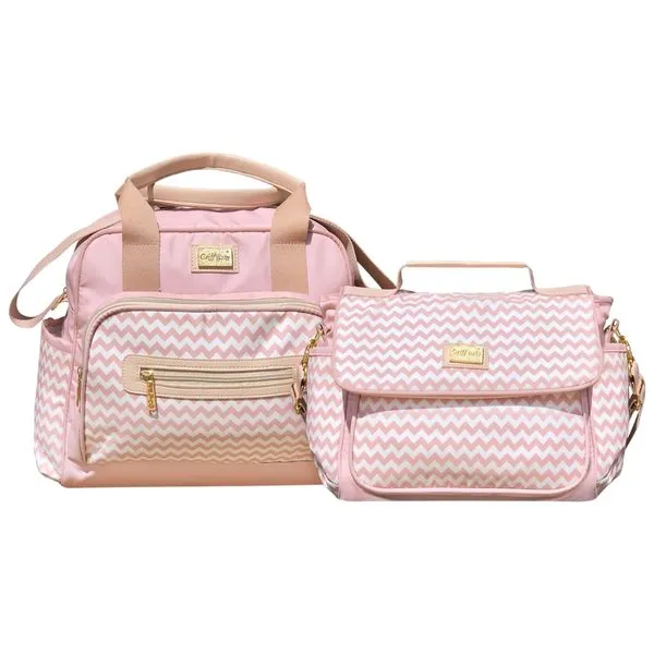 Kit Bolsas Maternidade Griff Baby 3065/3066 Rosa