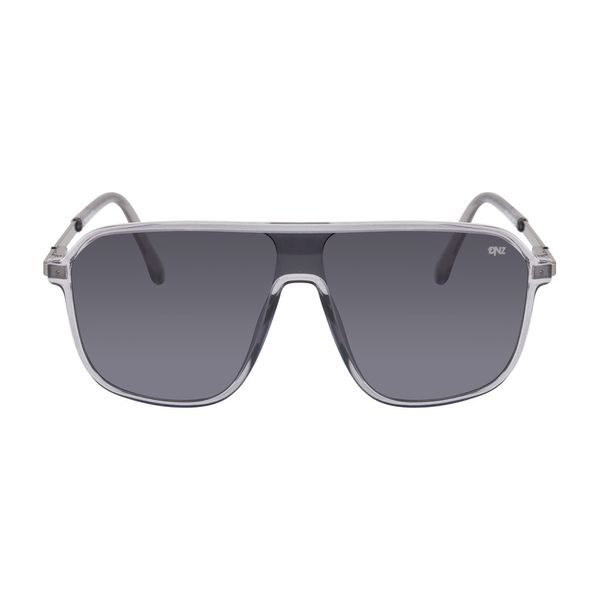 Óculos de sol Dnz Masculino 1 7028 Quadrado Cor Cinza Translúcido
