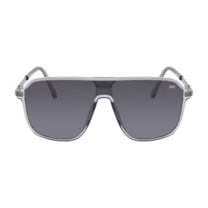 Óculos de sol Dnz Masculino 1 7028 Quadrado Cor Cinza Translúcido