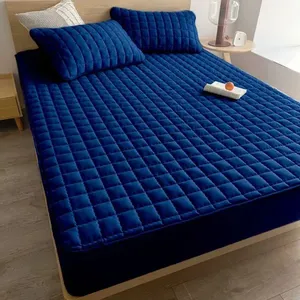 Capa para Colchão Berço Impermeável Matelado Ultrassônico em Microfibra Poliéster 1 Peça Azul Marinho OEM Protetor de Colchão Berço Impermeável Matelado em Microfibra Poliéster 1 Peça Azul Marinho OEM