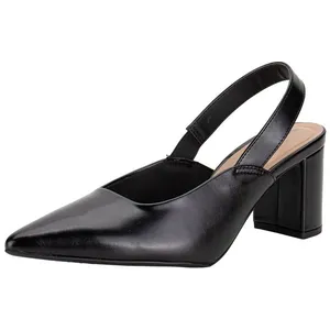 Scarpin Feminino Salto Grosso Beira Rio 4241240 PRETO 38