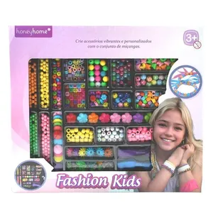 Conjunto Miçangas Fashion Kids Plástico LJM118 - honeyhome