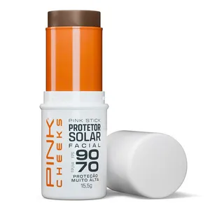 Protetor Solar Facial Pink Stick FPS 90 FPUVA 70 Cor 60km Ultra 15,5g