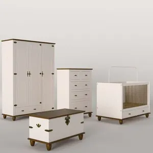 Quarto Infantil Retrô Off White- Nogueira